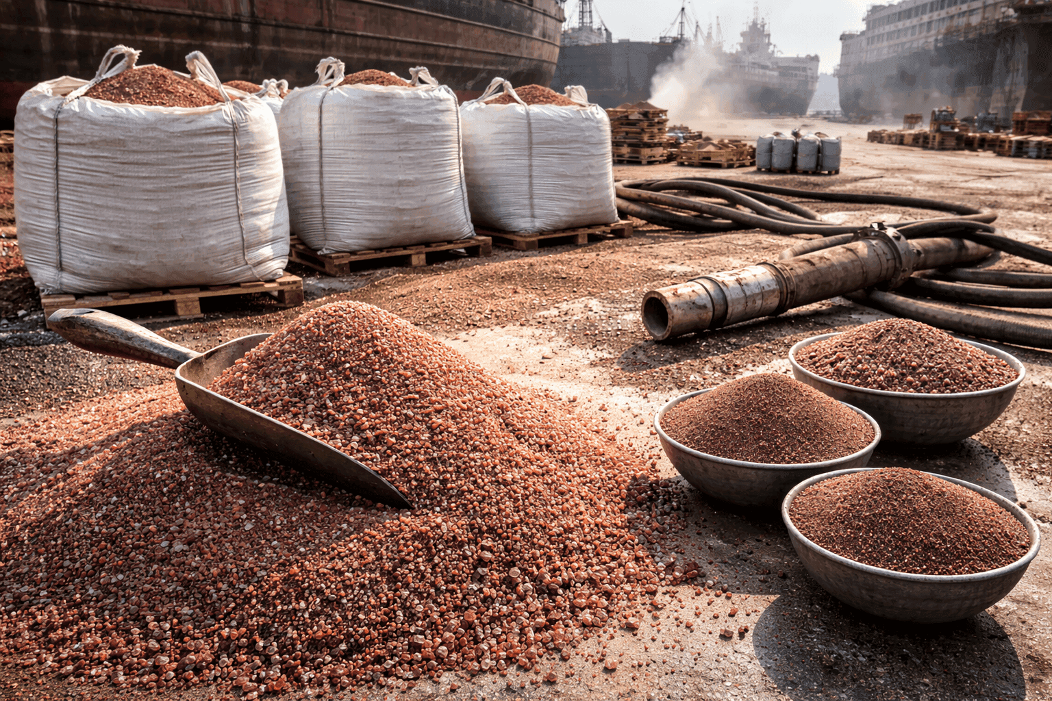 Sand Blasting Garnet Exporter in Qatar – Industrial Abrasives Garnet Supplier