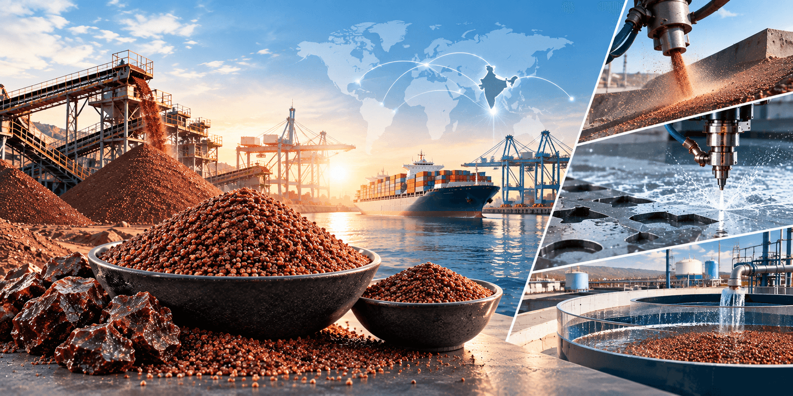 Garnet Abrasive Manufacturer India Export Quality