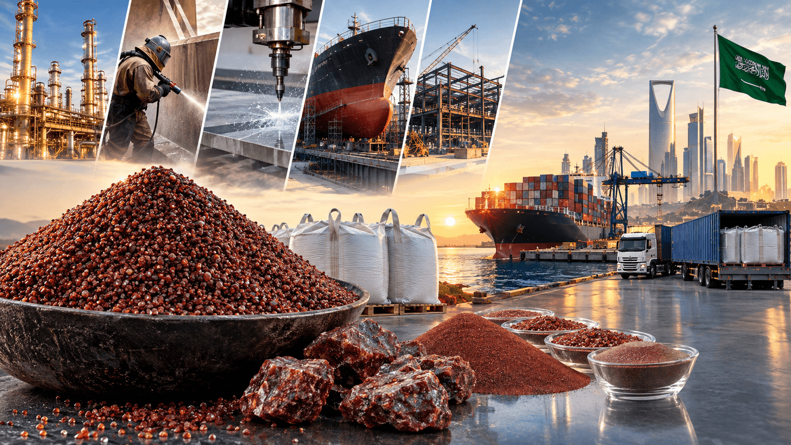 Garnet Abrasive Supplier Dubai UAE Direct Exporter